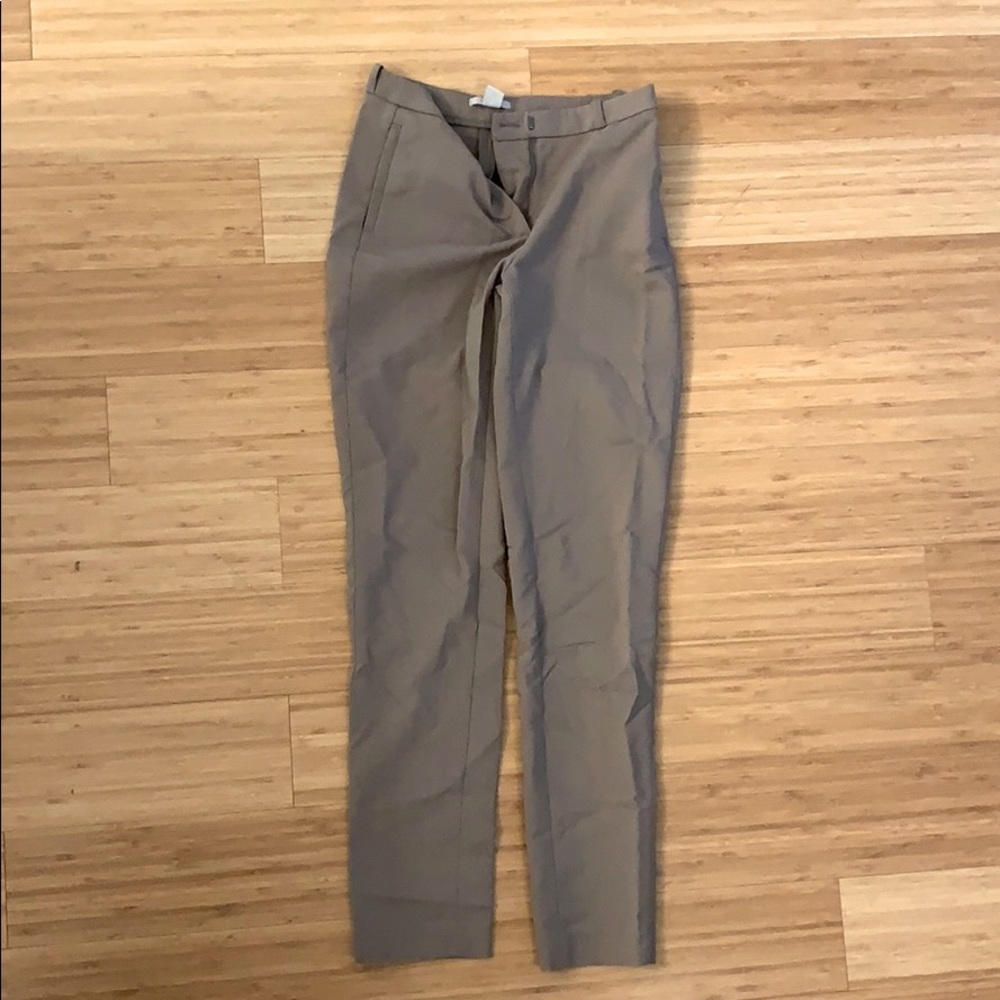 H&M dressy skinny work pants size 4 beige tan